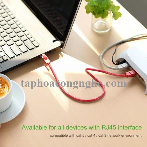 Ugreen 11215 10M màu Đỏ Cáp mạng LAN cat6 UTP NW101 30011215